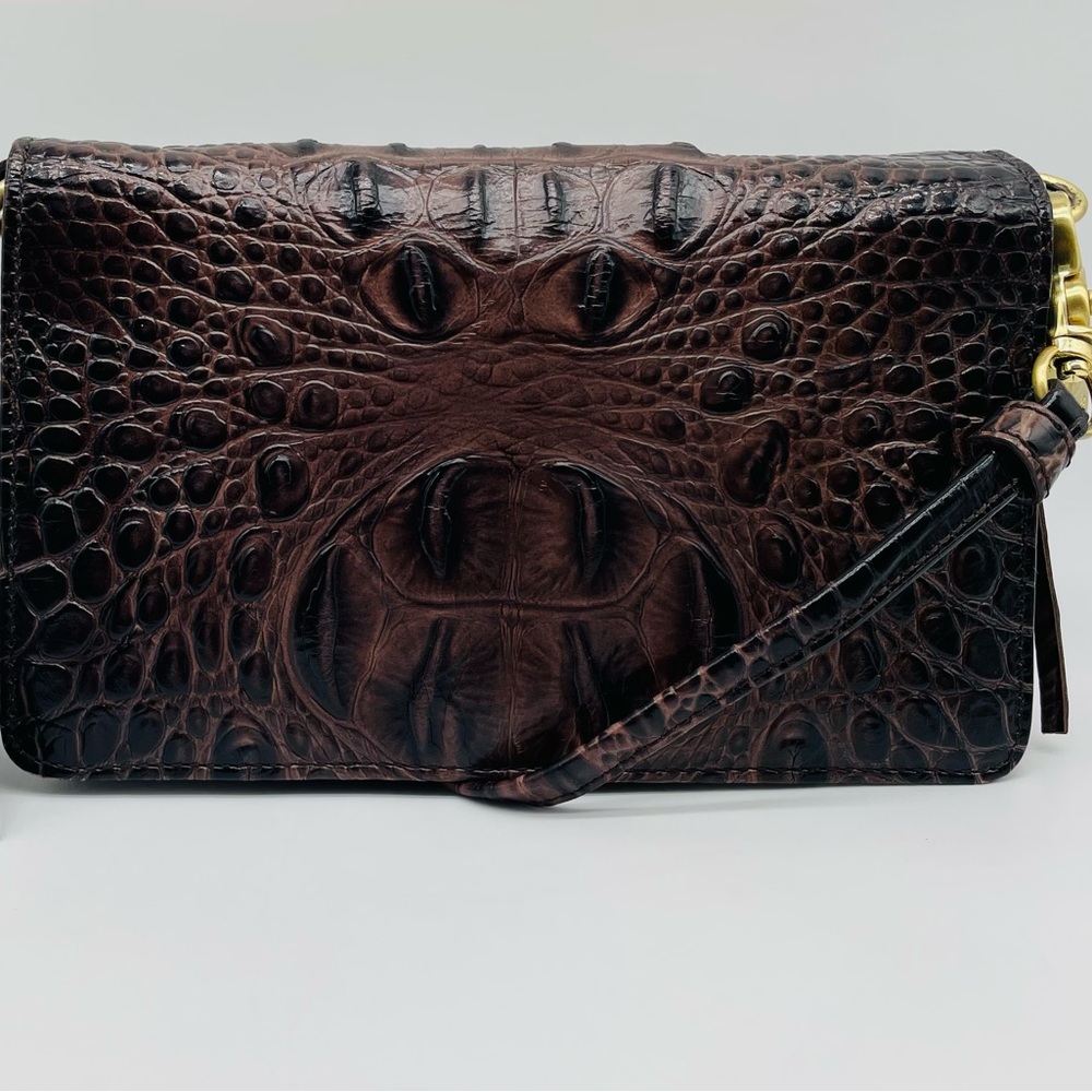 Brahmin Crocodile Embossed Crossbody